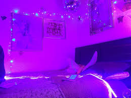 ᴾⁱⁿ A ᵈ A ʳ ⁱ ᵒ ˢ Neon Room Purple Rooms Aesthetic Bedroom