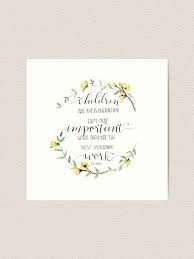 Children Are Important Work C S Lewis Quote Art Print By Taisophia Redbubble