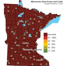 For vibrant colors, we want warm, sunny days and. Fall Color Finder Minnesota Dnr
