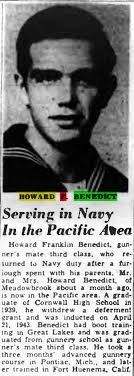 Howard Franklin Benedict (1920-1993)