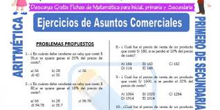 Fichas para escribir frases completas. Ejercicios De Aritmetica Para Primero De Secundaria Fichas Gratis