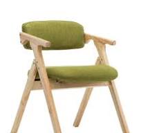 Amazon.com: Deluxe Padded Folding Chair Wood Dining Chair ...