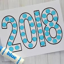 Dot Painting New Year S Activity For Kids New Years Activities New Year S Eve Activities Dot Painting