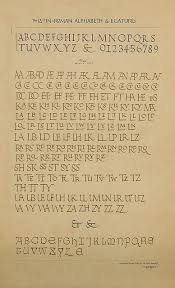 Latin Alphabet Alfavit Monogramma Kalligrafiya