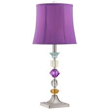 Sale ends in 1 day. 360 Lighting Multi Colored Modern Table Lamp Clear Stacked Gem Purple Shade For Kids Room Bedroom Bedside Nightstand Target
