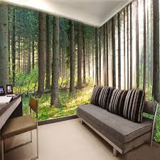 Online Shop Free Shipping 3d Wallpaper Nature Trees Forest Living Room Wallpaper A Tree Wallpaper Living Room Wallpaper Designs For Walls Wallpaper Living Room