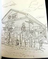 While traveling to california for the dispute of the final race of the piston cup against chick hicks and the king, the famous lightning mcqueen accidentally damages the road of the small town radiator springs on the old route 66 road and is sentenced to repair it. Book Review Route 66 Splendor An Adult Coloring Book