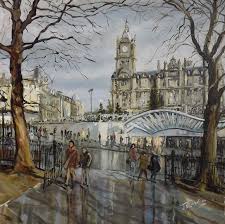 James Somerville Lindsay Waverley Reflections British Art Scottish Art Glasgow School Of Art