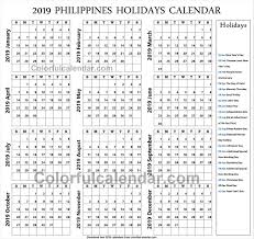2019 School Holidays Philippines Holiday Calendar Kids Calendar Australia Holidays