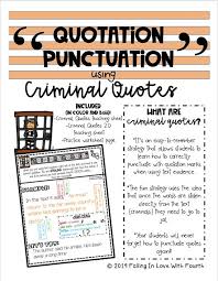 Quotation Punctuation How To Correctly Punctuate Direct Quotes Text Evidence In 2020 Quotations Quote Punctuation Criminal Quote