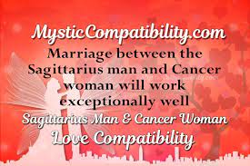 The moon symbolises motherly passion, love, and care. Sagittarius Man Cancer Woman Compatibility Mystic Compatibility