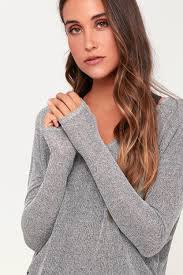 Top rated from our brands Cute Grey Sweater Top V Neck Sweater Knit Sweater Top Lulus
