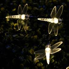 Warm White Outdoor Dragonfly Solar Fairy Lights 30 Led S Was 14 99 Price 9 99 Inc Vat Solar Fairy Lights Coworking Furniture Wedding Lights