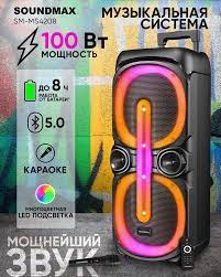 Акустическая система Soundmax SM-MS, черный, розовый - купить по низким  ценам в интернет-магазине OZON (1057895819)