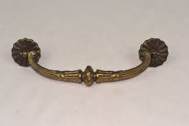 Lot Of 4 Large Vintage Brass Ornate Dresser Drawer Pull Swing Handles Beautiful Dresser Drawer Pulls Drawer Pulls Antique Drawer Pulls