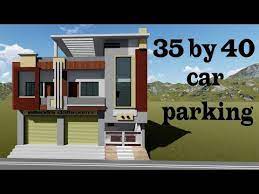35 By 40 Two Shop Ke Sath 35 40 Small Home Design 35 By 40 Feet Modern Home Design You House Balcony Design House Outer Design Commercial Design Exterior