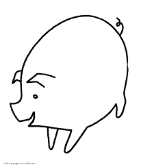 Printable frozen coloring pages frozen coloring pages are printable pictures of elsa, anna, kristoff, and his loyal friend reindeer sven, snowman olaf and other famous characters from the magnificent disney animated movie. Pig Coloring Preschool Coloring Pages Printable Com