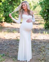 White wedding dress] dress shoes cloth: Maternity Gowns That Wow Sexy Mama Maternity