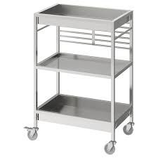 kungsfors kitchen cart, stainless steel