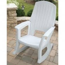 Semco Plastics White Resin Outdoor Patio Rocking Chair Semw Patio Rocking Chairs Resin Rocking Chairs Plastic Rocking Chair