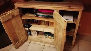 Kitchen cabinets made from wooden pallets wooden pallet furniture is used to design most of the kitchen items. 15 Projects Of Cabinets Built With Pallets Youtube