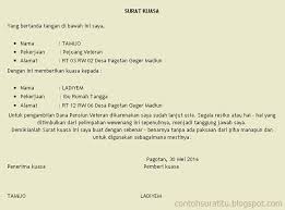 Contoh Surat Kuasa Pengambilan Uang Di Bank Jatim Contoh Seputar Surat