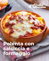 Scolare i funghi conservando l'acqua di ammollo, tritare la cipolla e grattugiare il formaggio. Giallozafferano Polenta Con Salsiccia E Formaggio Facebook