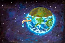 Water Crisis Water Shortage Problem Drought Save Water The Concept Of Original Hand Painted Fine Art Painting On Can Save Water Drawing Earth Drawings Art