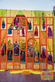 Rajasthani Themed Backdrop For Mehendi Garjana And Rajat Happy Weddings In Pushkar Happy Shap Indian Wedding Decorations Mehndi Decor Mehendi Decor Ideas