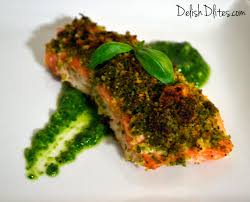 Pesto Crusted Salmon Recipe Crusted Salmon Pesto Salmon Salmon Recipes