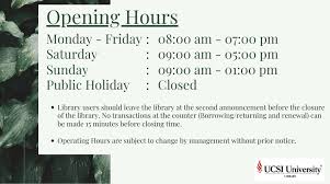When in kl, you wouldn't want to miss out on these prominent attractions and parks that are sure to amaze. New Library Opening Hours