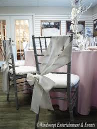 Pretty Chair Sash Tie On Our Silver Chiavari Chairs Silver Chiavari Chairs Chiavari Chairs Chair Sash