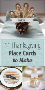 There's a super cute pumpkin place. 11 Thanksgiving Place Cards To Make Tip Junkie