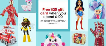 Choose your local store for delivery options. Target Earn A 25 Gift Card With 100 Toy Purchase Limited Time