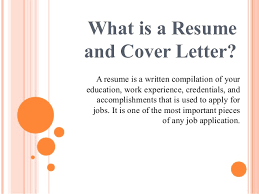It goes with a resume. Importance Of Resume And Cover Letter
