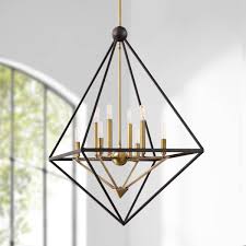 Gold Lantern Pendant Chandeliers Lamps Plus