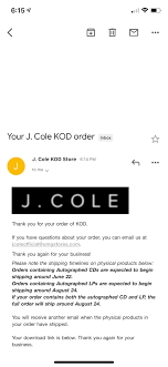 Choose from contactless same day delivery, drive up and more. Just Received This Email Kod Vinyl Cd Update Jcole