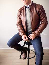 Fall Getup Week Looks Like Trouble Primer Smart Casual Outfit Leather Jacket Men Casual Leather Jacket
