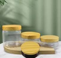 Custom Biodegradable Clear PET Plastic Wide Mouth Jar with ...