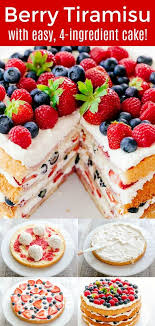 The Most Stunning Berry Tiramisu You Ll Make Bring This To A Party And Watch People S Eyes Light Up This Tiram Berry Tiramisu Berry Cake Recipe Cake Recipes