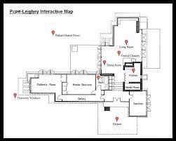 Maps The Pope Leighey House Floor Plan Design Usonian House House Floor Plans