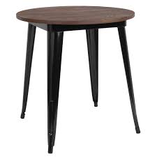 Check spelling or type a new query. 26 Round Metal Indoor Table With Rustic Wood Top 26 W X 26 D X 30 5 H Overstock 23132752