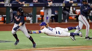 Brandon morrow retired alex bregman on a grounder to strand the bases loaded in the fifth, winner this will be the third world series game 7 in four years. Nlcs Game 7 Braves Make Costly Baserunning Gaffe As Dodgers Turn Unconventional Double Play Cbssports Com