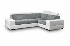 Wohnlandschaft in grau weiss textil wohnlandschaften polstermobel sofa mit bettfunktion wohnung big sofa kaufen. Ecksofa Sofa Kosmo Mit Schlaffunktion Weiss Grau Ottomane Rechts Kaufen Bei Sylwia Lesniewska Fun Mobel