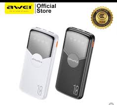 Awei P32K 10000mah Power Bank Original 5V Type C Port USB C Micro USB LED  Light https://s.shopee.com.my/2B3W1G3S1A 如果急飞中国要带3c powerbank 可以选这款awei P32K  快充