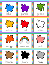Colors Vocabulary With Sound Mrs Cantegrit S English Class Apprendre L Anglais Les Couleurs En Anglais Anglais Enfant