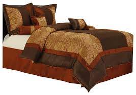 Get 5% in rewards with club o! Sibyl 7 Piece Comforter Set Red Brown Contemporary Comforters And Comforter Sets By Nanshing America Houzz