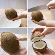 15 Astuces Pour Bien Couper Et Eplucher Les Fruits Noix De Coco Ouvrir Noix De Coco Coco