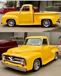 Image result for Chrome Yellow 1950 Ford Truck