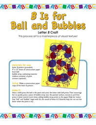 B Is For Ball And Bubbles Lesson Plans The Mailbox Letter B Crafts Bubble Crafts Letter B